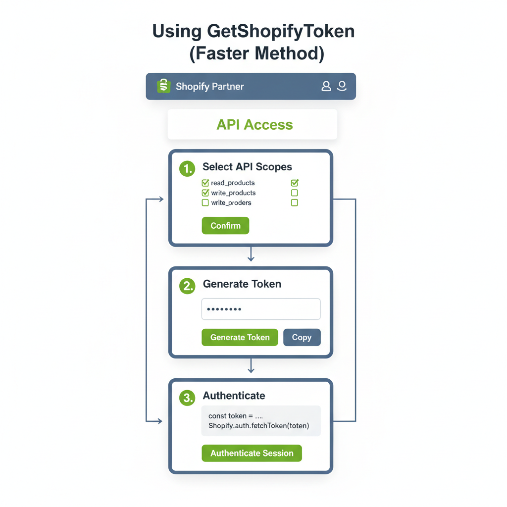 Illustration: Using GetShopifyToken (Faster Method)