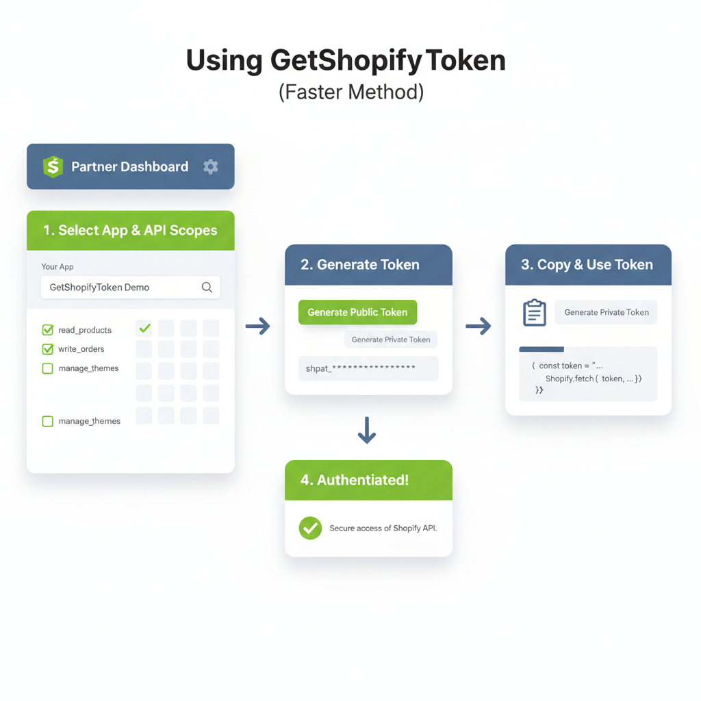 Illustration: Using GetShopifyToken (Faster Method)