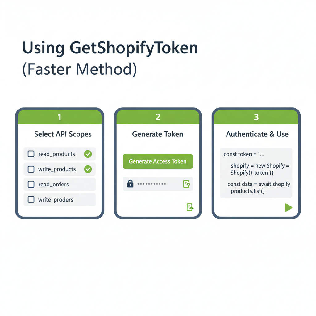 Illustration: Using GetShopifyToken (Faster Method)