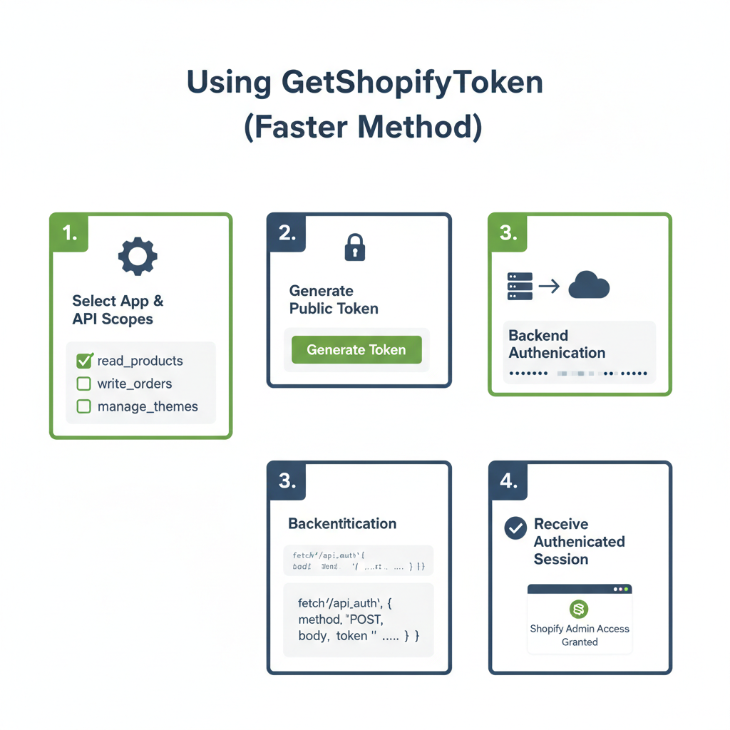 Illustration: Using GetShopifyToken (Faster Method)