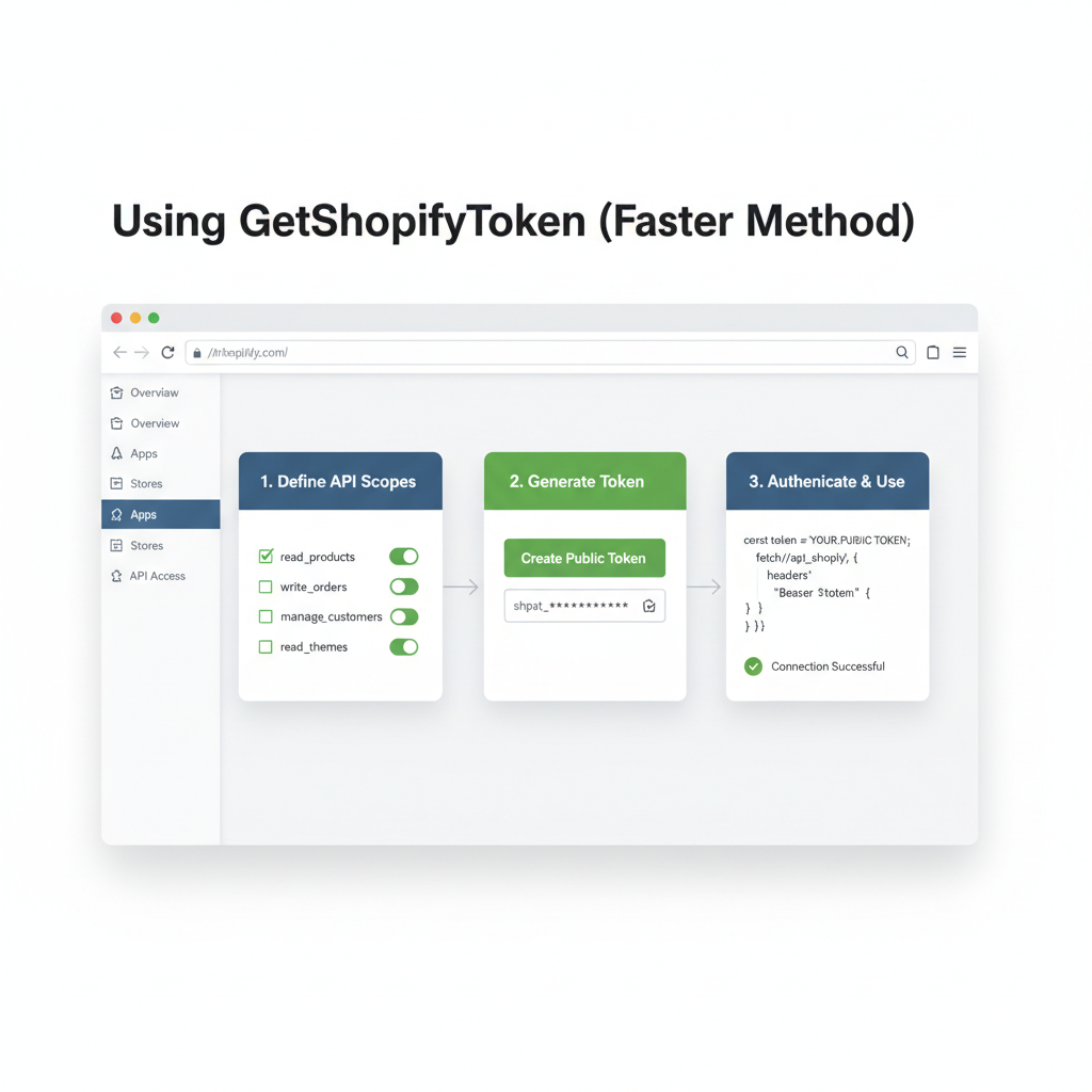 Illustration: Using GetShopifyToken (Faster Method)