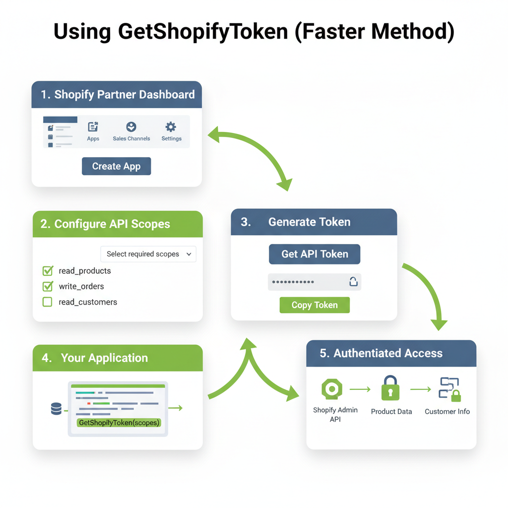 Illustration: Using GetShopifyToken (Faster Method)