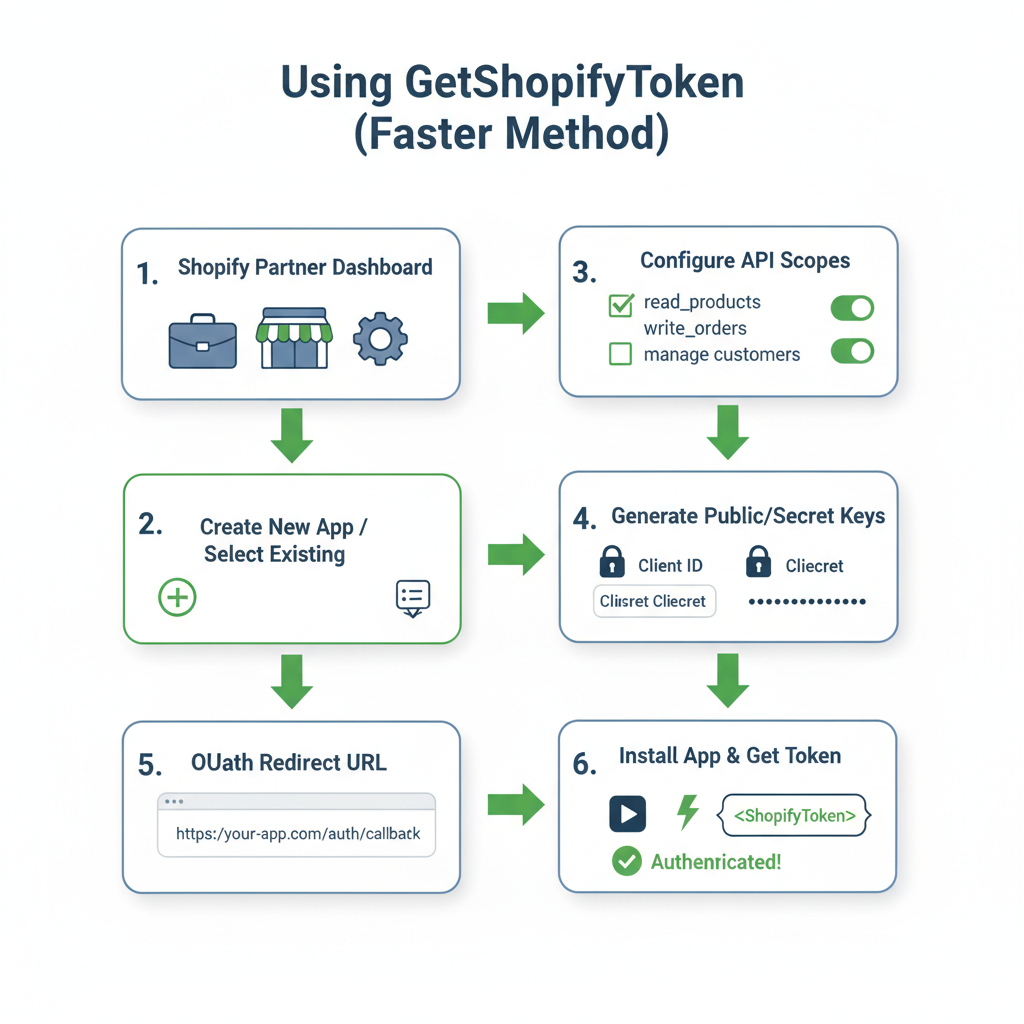 Illustration: Using GetShopifyToken (Faster Method)