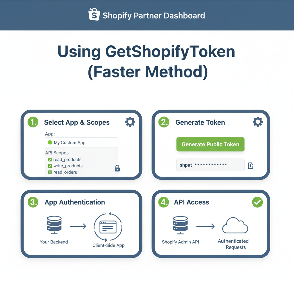 Illustration: Using GetShopifyToken (Faster Method)