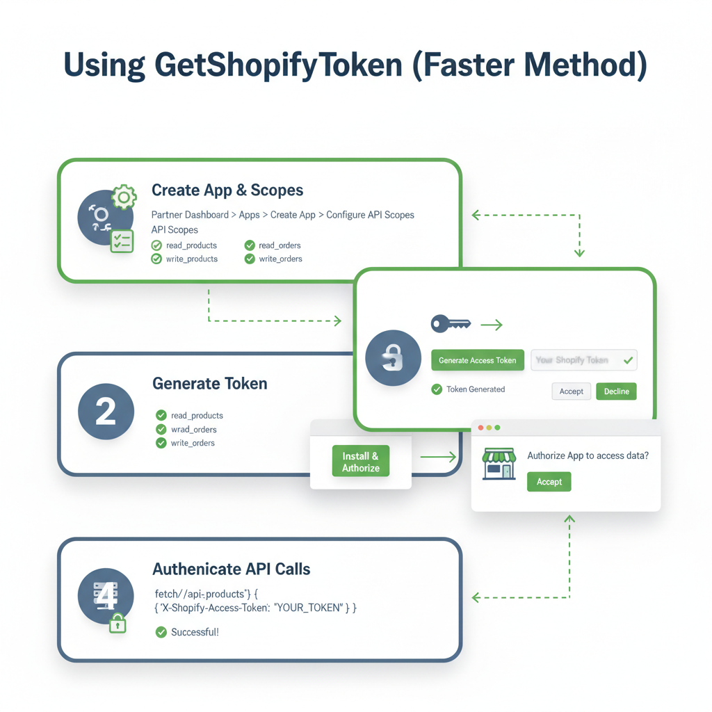 Illustration: Using GetShopifyToken (Faster Method)
